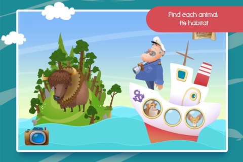 Sailing Home – Learn Animal Habitats. Educational game for preschool kids screenshot 3