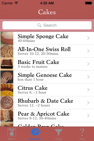 Mary Ford Cake Recipes screenshot 2