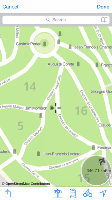Père Lachaise Cemetery : Interactive Map Screenshot 2