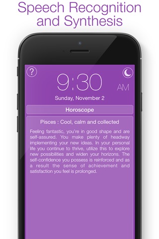 WakeVoice Free - Alarm clock w. voice recognition screenshot 2