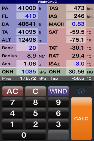FlightCALC1.0 screenshot 2