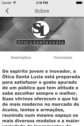 Óticas Santa Luzia screenshot 2