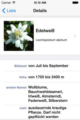 Mountain Flowers Guide (Alps) screenshot 4