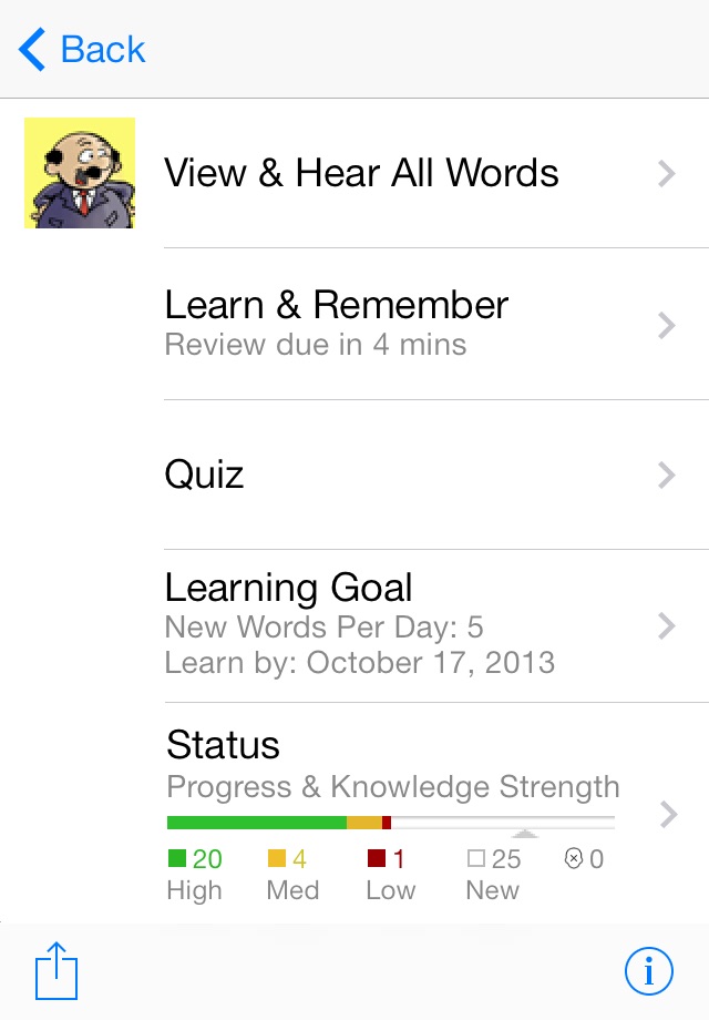 Knowji Vocab Lite Audio Visual Vocabulary Flashcards for SAT, GRE, ACT, TOEFL, IELTS, ISEE Exam Takers screenshot 4