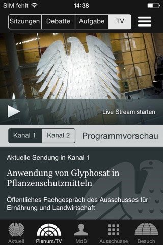 Deutscher Bundestag screenshot 2