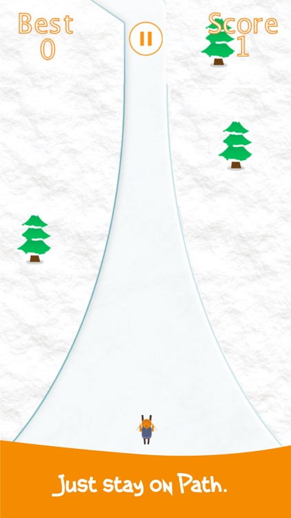 Snow Skiing Stay on Path screenshot-4