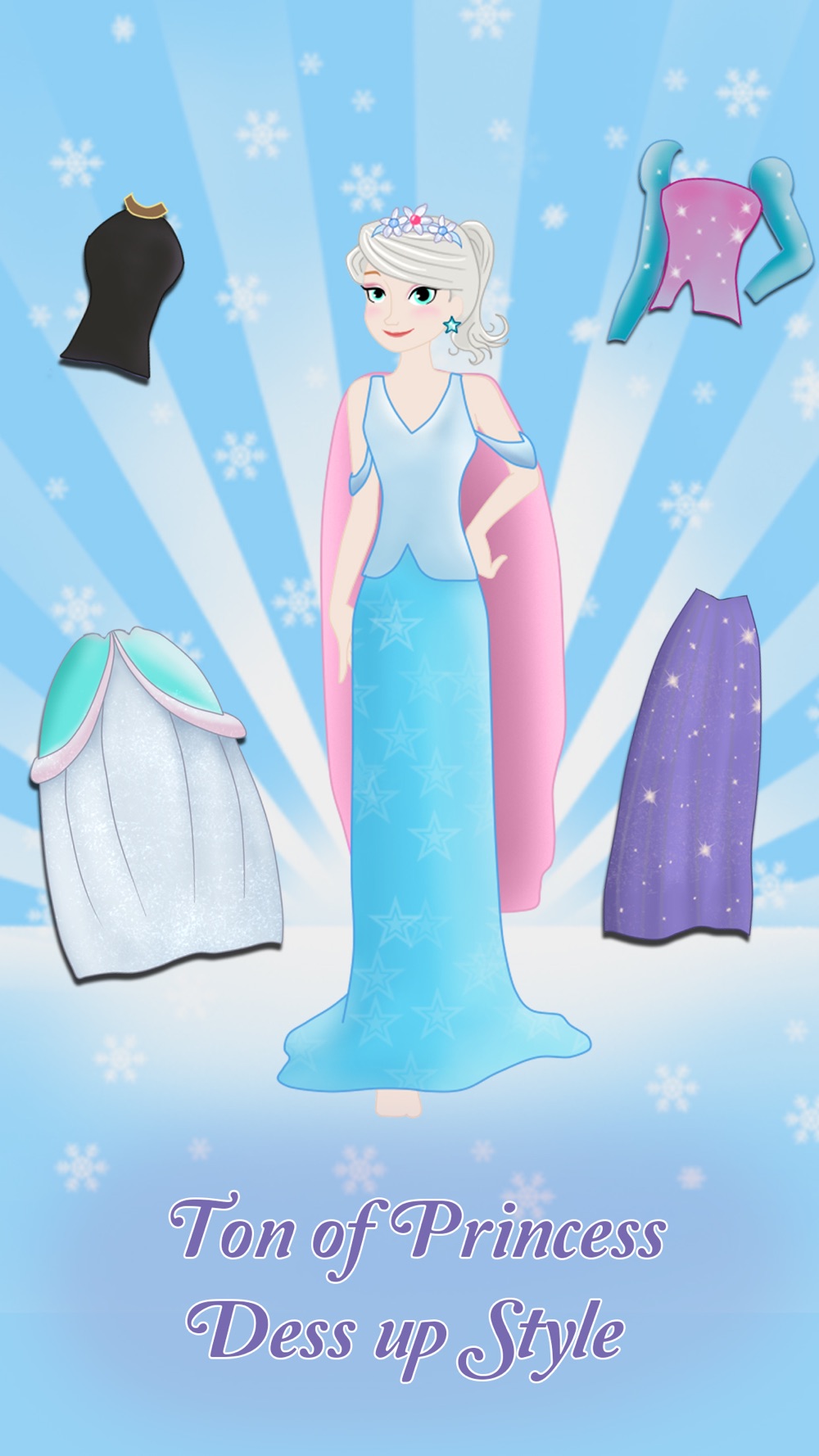 Princess Frozen Dress up and makeover beauty salon for girls hack tool