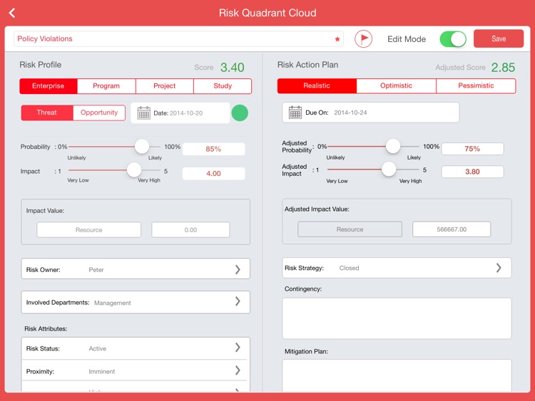 Risk Quadrant Cloud - Risk Management Everywhere screenshot-3