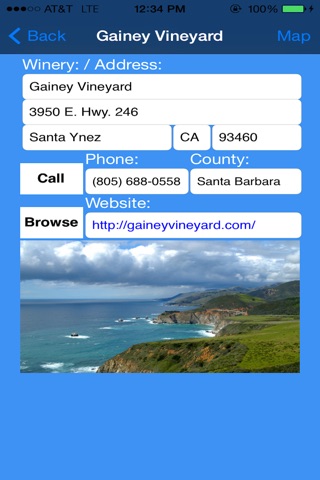 Central Coast Winery Finder screenshot 4
