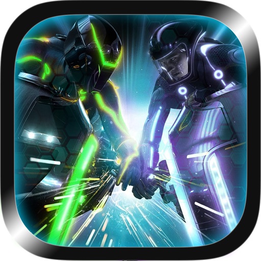 Amazing Neon Space Riders Racing Plus icon