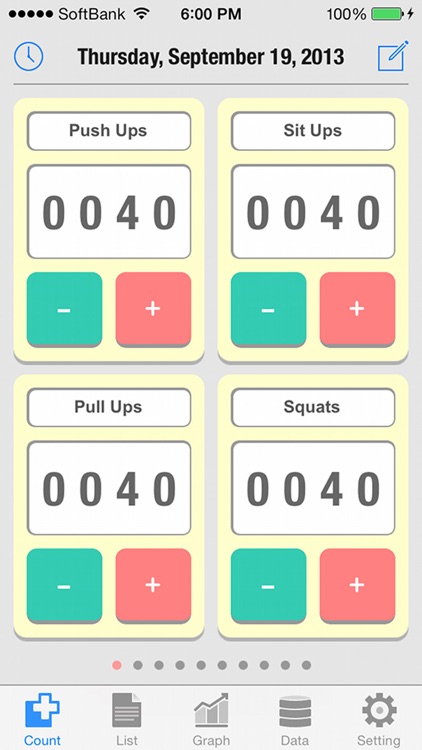 Count Log - 40 counters