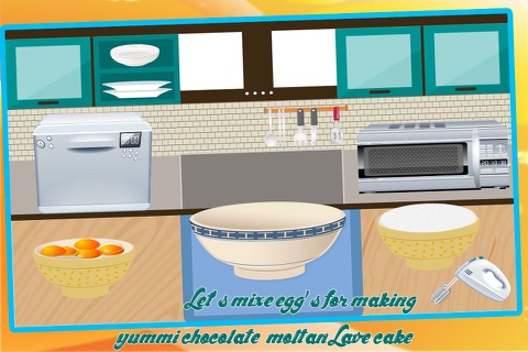 Molten Lava Cake Maker – Make a creamy dessert in this bakery cooking game for little kids screenshot 2