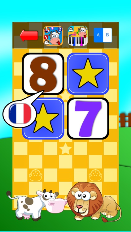 Baby Match Game - Learn the numbers in French