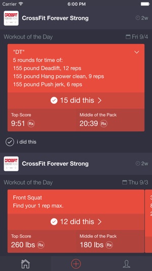 CF Whiteboard - Workout Tracking for Cro