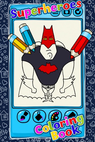 Superheroes Coloring Book Pro screenshot 3