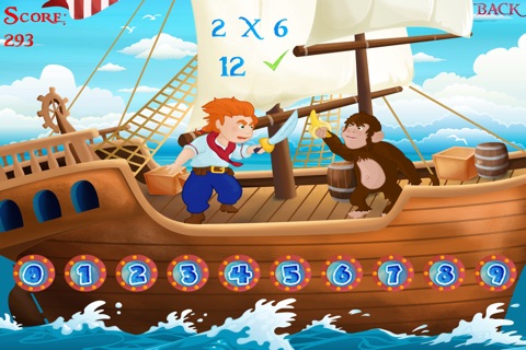 Learn Times Tables - Pirate Sword Fight (school version) screenshot 2