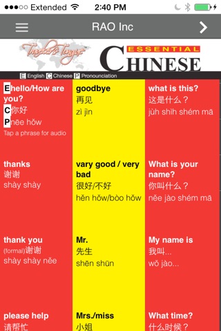Essential Chinese screenshot 2
