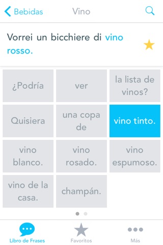 Libro de Frases con Voz del Español al Italiano por el Traductor Odyssey screenshot 3