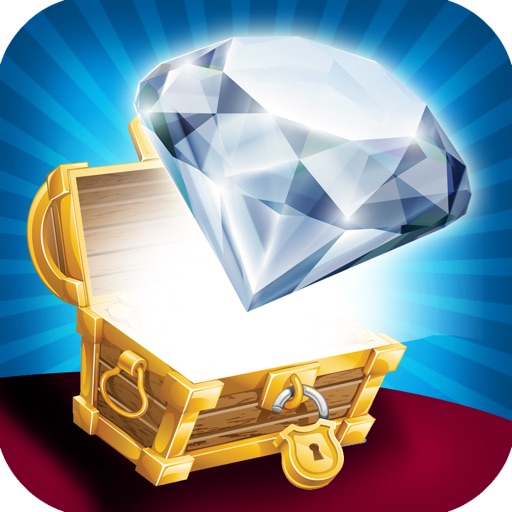 Gem Scavanger Hunt: Treasure Cove Jewel Match Puzzle Game (For iPhone, iPad, iPod) Icon