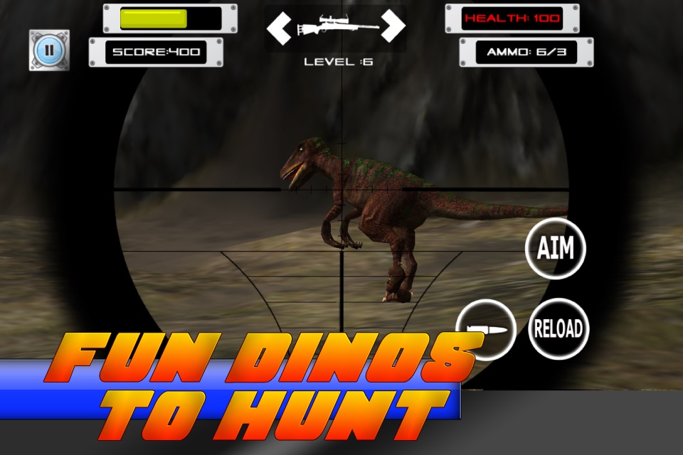 Dino-saur Hunt-ing Island and City Survivor - 2015 Snipe-r Hunter Elite screenshot 4
