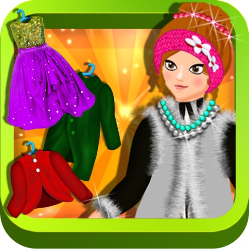 Kids Winter Dress Up - Crazy shopping and beauty salon game for stylish girls