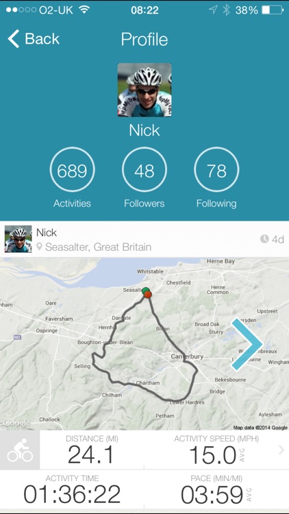 Map My Tracks -GPS cycling walking running tracker