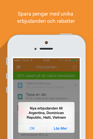 Sendly: Send top up to family and friends prepaid phones abroad by Rebtel screenshot 3