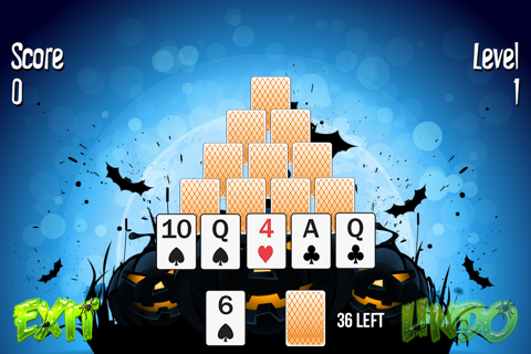 Pyramid Solitaire Halloween screenshot 4