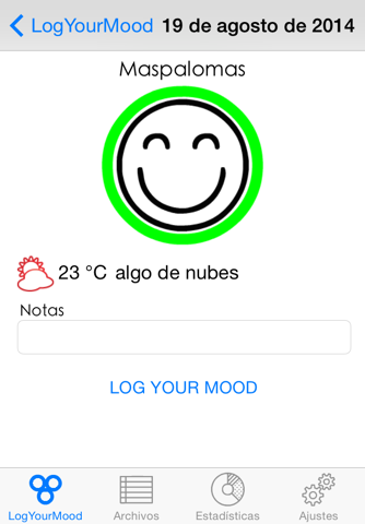 LogYourMood screenshot 2