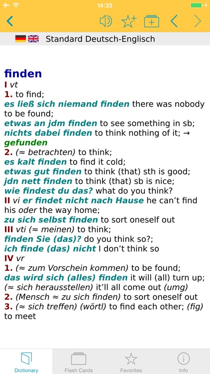 German <-> English Talking Dictionary Standard