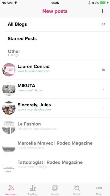 Blogkeen -RSS reader for blogs, with Push