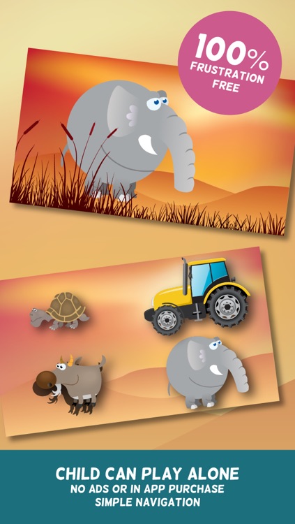 Farm & Jungle Animals - Picture book and Puzzle for toddlers