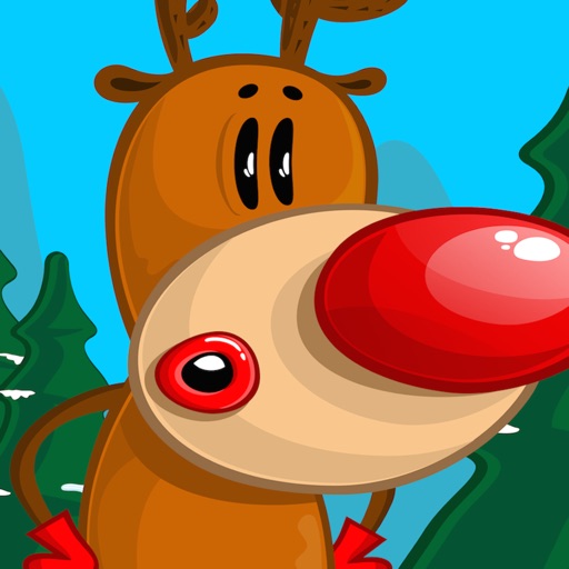 Christmas Reindeer Runner Icon