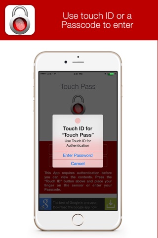 Touch Pass screenshot 2