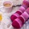 Cosy, bright-coloured socks are fun to wear and fun to knit