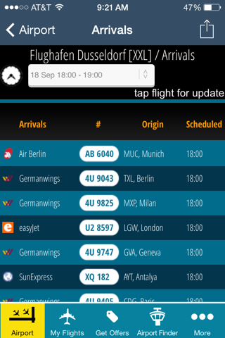 Dusseldorf Airport DUS + Radar screenshot 2