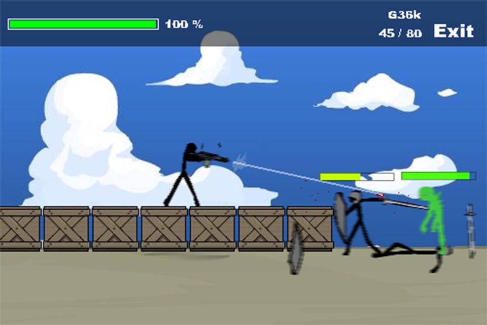 Stick Fire - Zombie War screenshot 2