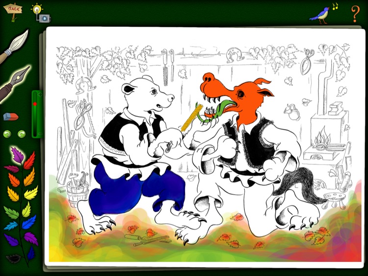 Mother and the Wolf - Kids Coloring Book - FREE screenshot-3