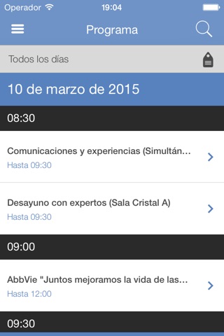 19 Congreso Hospitales screenshot 2