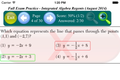 Algebra Regents Prep screenshot 3