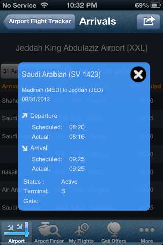 Jeddah Airport Info + Radar screenshot 2