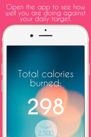 TotalBurned - The home screen counter showing burned calories screenshot 2