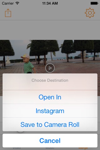 InstaVideo Plus - Splice, Merge Video with Audio for Instagram,Multi-Cloud Stored screenshot 3