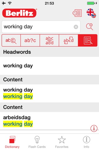 Norwegian - English Berlitz Essential Dictionary screenshot 2