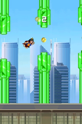 Super Flappy League of Heroes- Justice Over Kryptonite Game!- Full Version screenshot 2