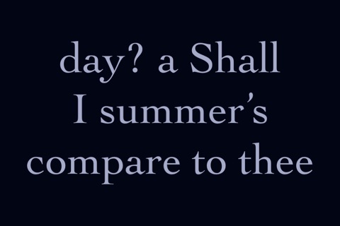 Shakespeare's Sonnets: screenshot 2
