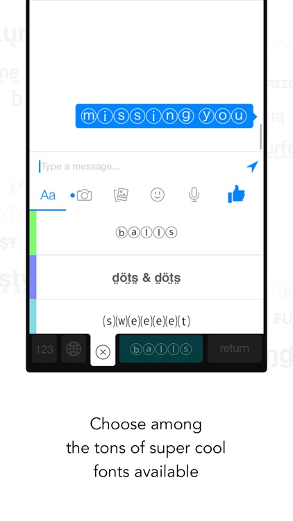 FontKeyboard for iOS 8 - use cool fonts and texts directly from your keyboard