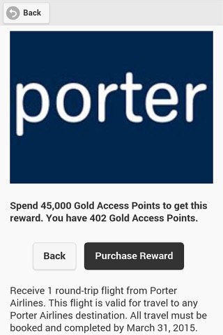 Gold Access Rewards 2015 screenshot 2