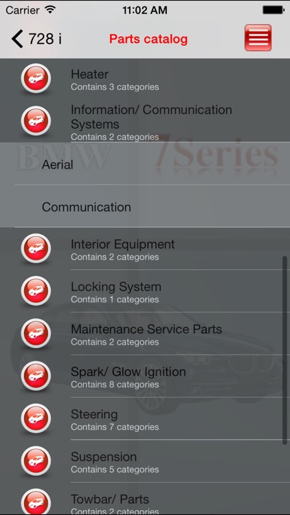 Autoparts BMW 7-series