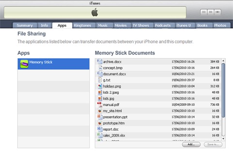 Memory Stick screenshot 2